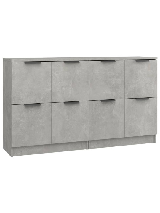 Příborníky 2 ks betonově šedé 60 x 30 x 70 cm kompozitní dřevo