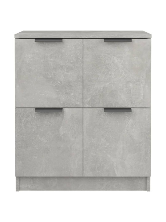 Příborníky 2 ks betonově šedé 60 x 30 x 70 cm kompozitní dřevo