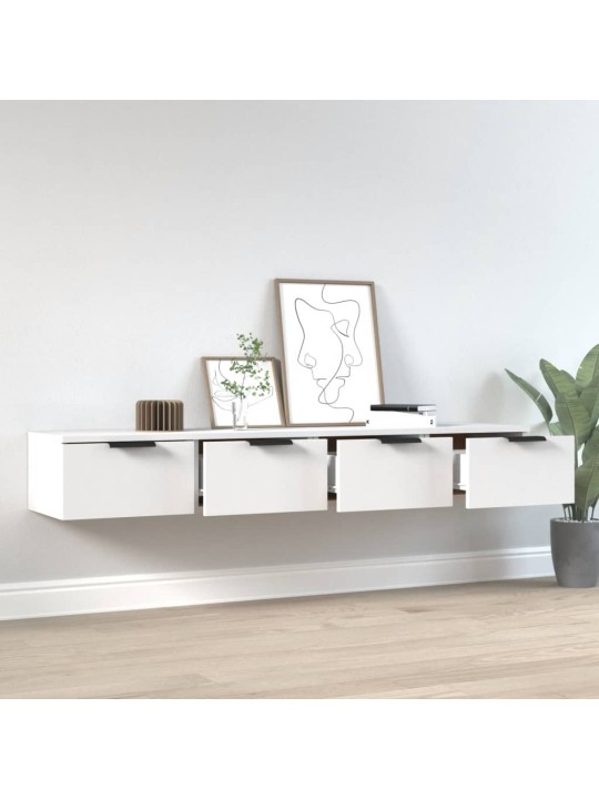 Nástěnné skříňky 2 ks bílé 68 x 30 x 20 cm kompozitní dřevo