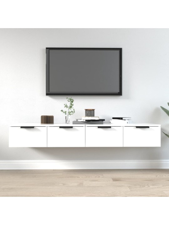 Nástěnné skříňky 2 ks bílé 68 x 30 x 20 cm kompozitní dřevo