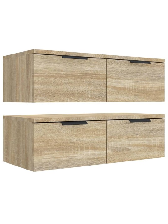 Nástěnné skříňky 2 ks dub sonoma 68x30x20 cm kompozitní dřevo