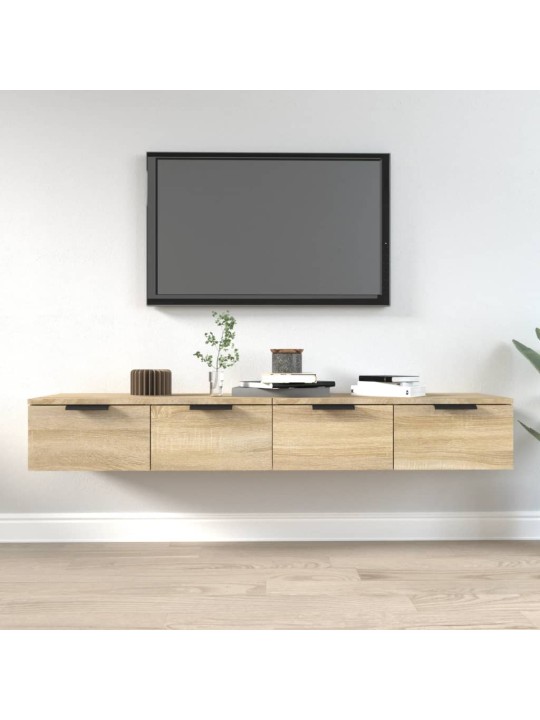Nástěnné skříňky 2 ks dub sonoma 68x30x20 cm kompozitní dřevo