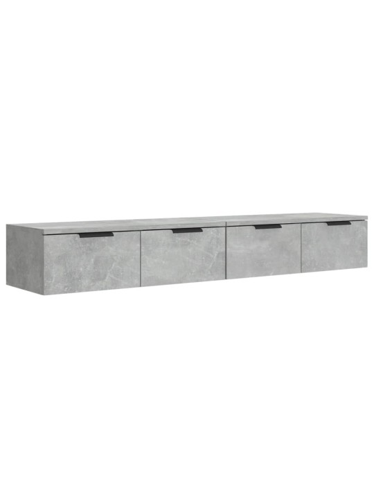 Nástěnné skříňky 2 ks betonově šedé 68x30x20cm kompozitní dřevo