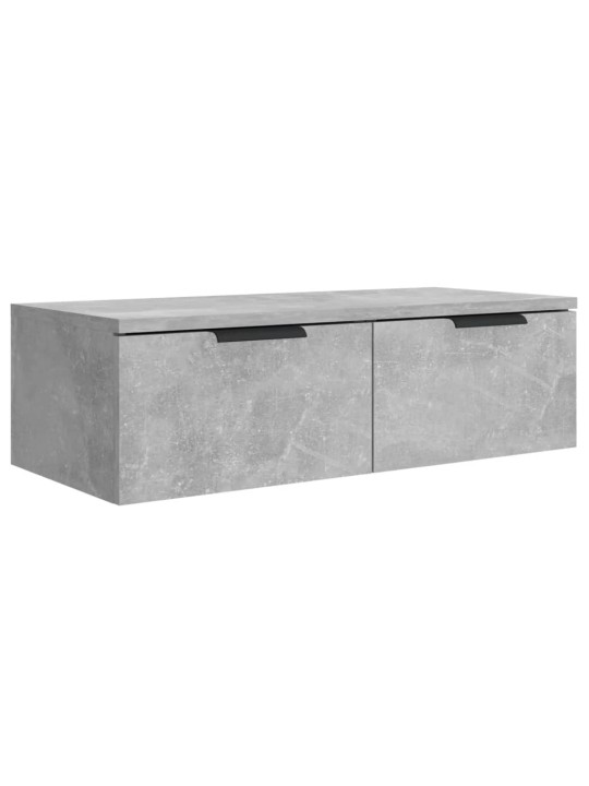Nástěnné skříňky 2 ks betonově šedé 68x30x20cm kompozitní dřevo