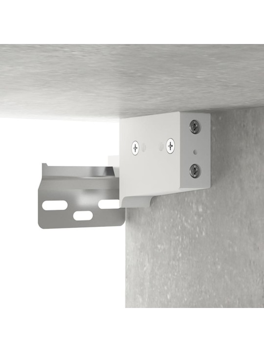 Nástěnné skříňky 2 ks betonově šedé 68x30x20cm kompozitní dřevo
