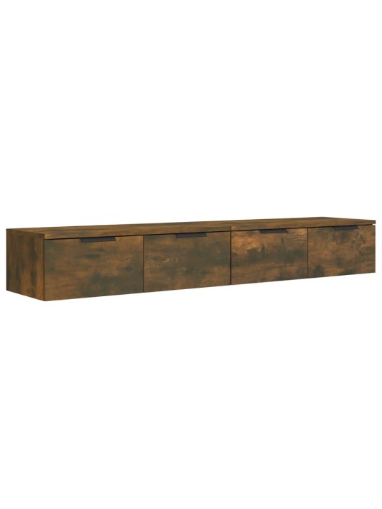 Nástěnné skříňky 2 ks kouřový dub 68x30x20 cm kompozitní dřevo