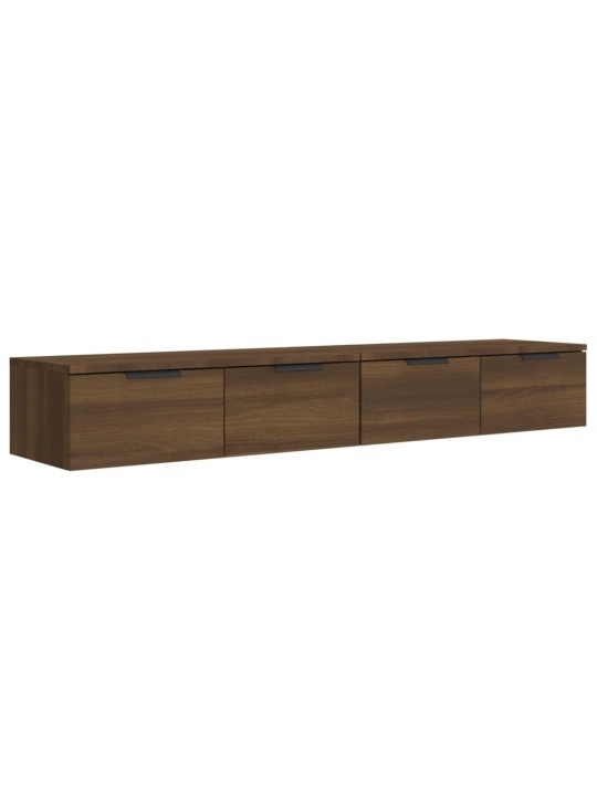 Nástěnné skříňky 2 ks hnědý dub 68x30x20 cm kompozitní dřevo