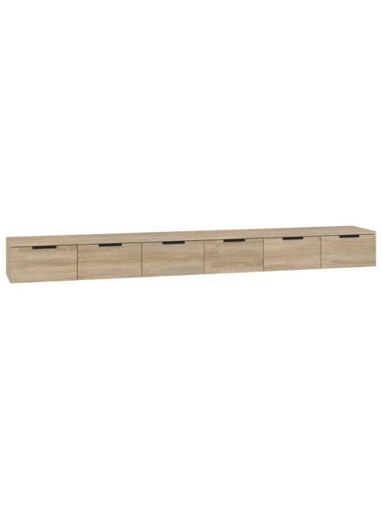 Nástěnné skříňky 2 ks dub sonoma 102x30x20 cm kompozitní dřevo