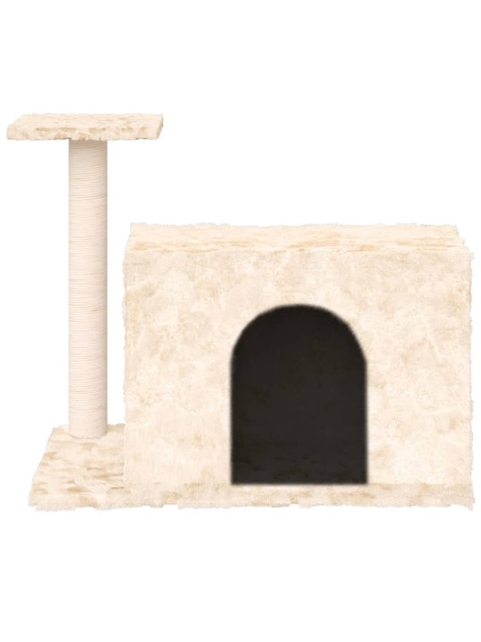 Škrabadlo pro kočky se sisalovým sloupkem krémové 51 cm
