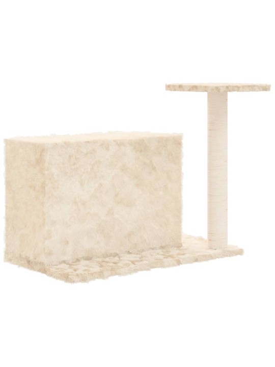Škrabadlo pro kočky se sisalovým sloupkem krémové 51 cm