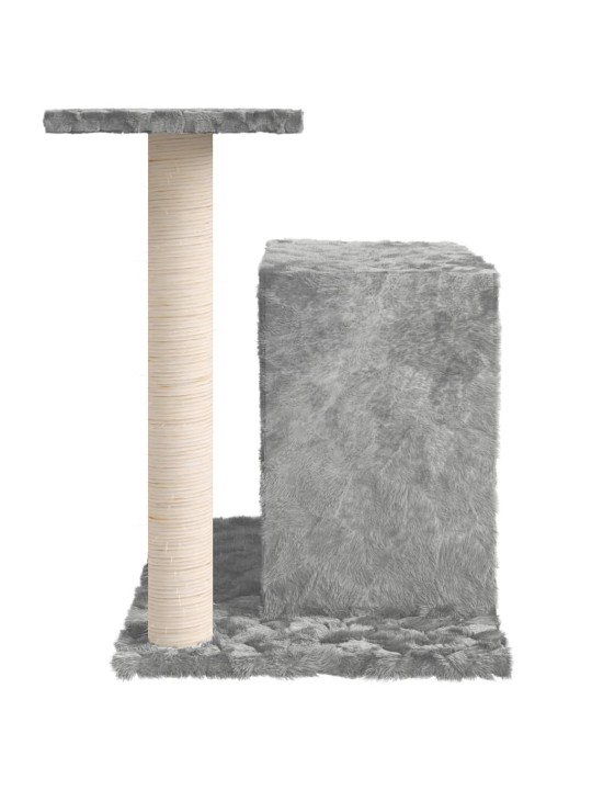 Škrabadlo pro kočky se sisalovým sloupkem světle šedé 51 cm
