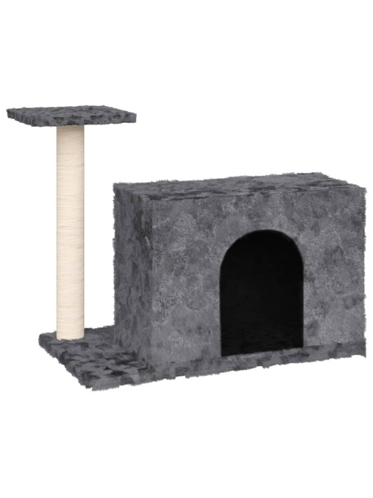 Škrabadlo pro kočky se sisalovým sloupkem tmavě šedé 51 cm