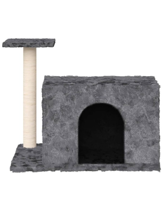 Škrabadlo pro kočky se sisalovým sloupkem tmavě šedé 51 cm