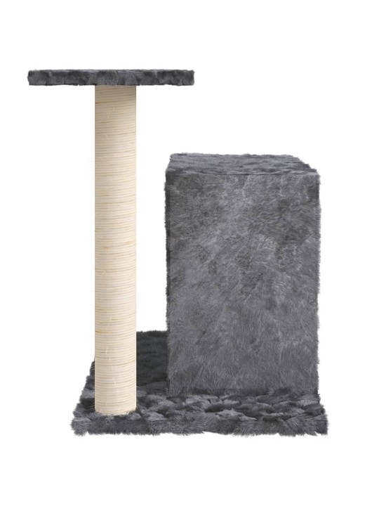 Škrabadlo pro kočky se sisalovým sloupkem tmavě šedé 51 cm