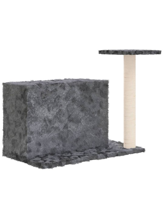 Škrabadlo pro kočky se sisalovým sloupkem tmavě šedé 51 cm