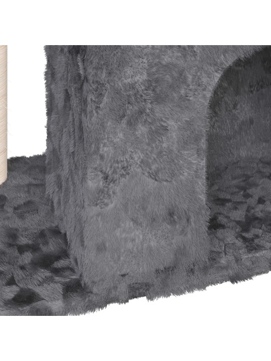 Škrabadlo pro kočky se sisalovým sloupkem tmavě šedé 51 cm