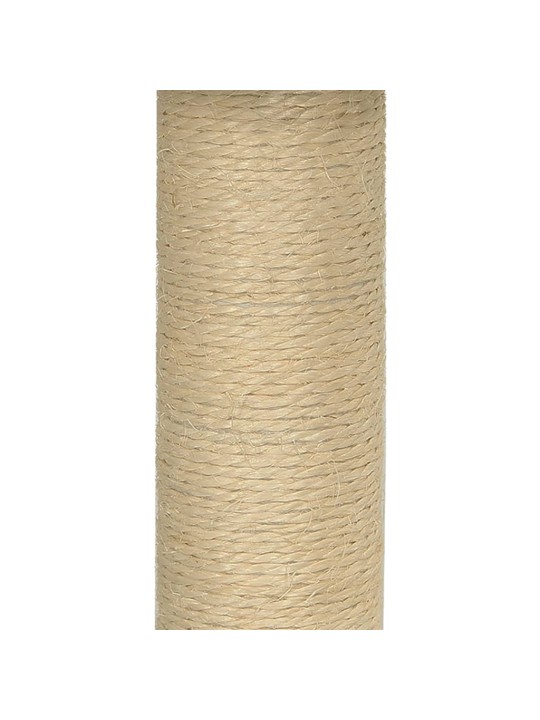 Škrabadlo pro kočky se sisalovým sloupkem krémové 74 cm