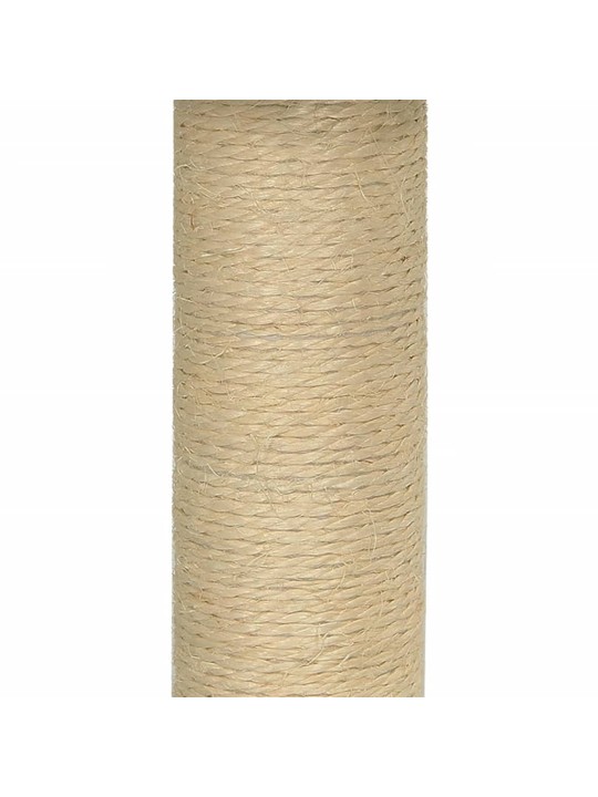 Škrabadlo pro kočky se sisalovým sloupkem světle šedé 74 cm