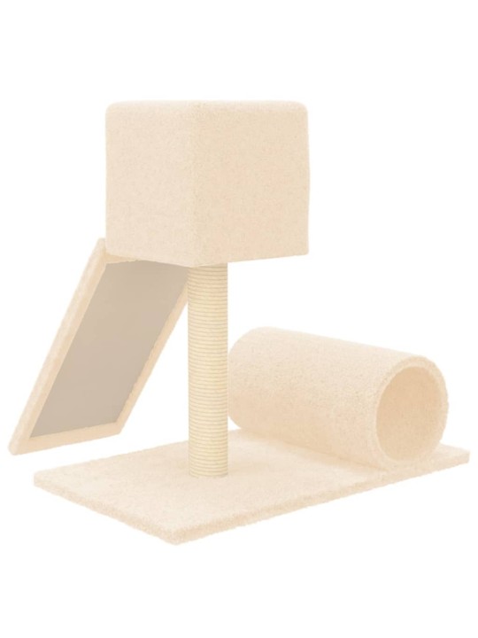 Škrabadlo pro kočky se sisalovým sloupkem krémové 59 cm