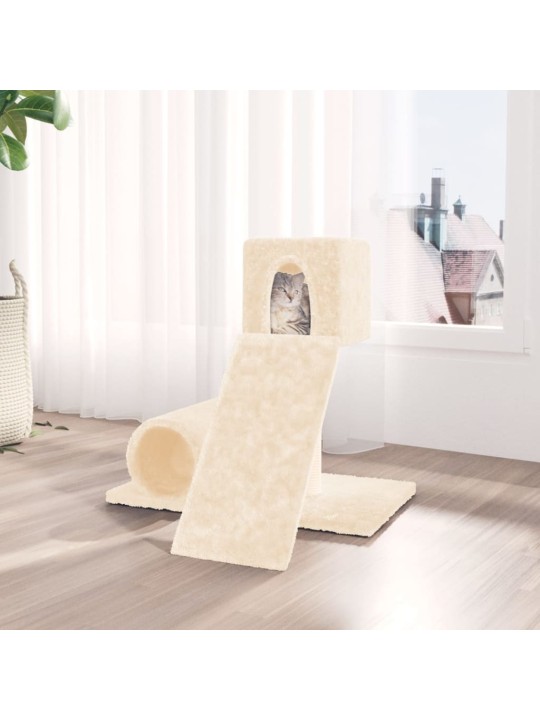 Škrabadlo pro kočky se sisalovým sloupkem krémové 59 cm