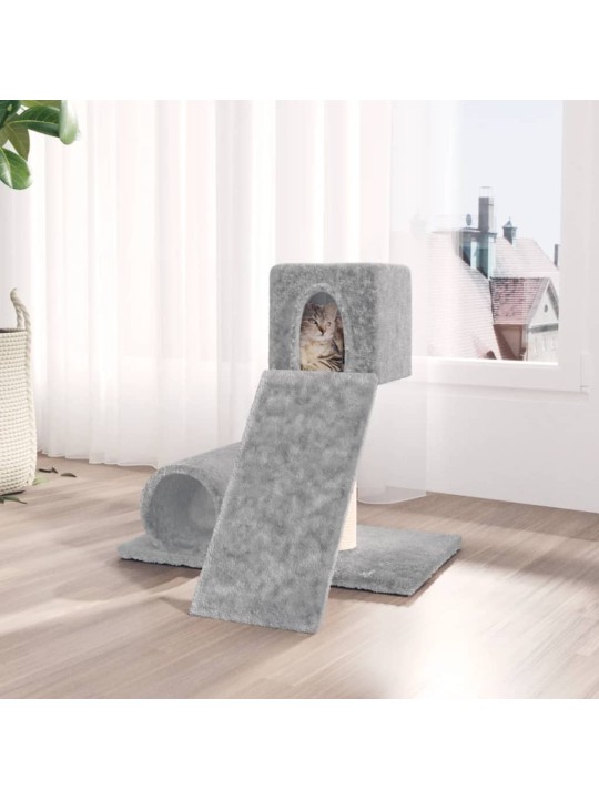 Škrabadlo pro kočky se sisalovým sloupkem světle šedé 59 cm
