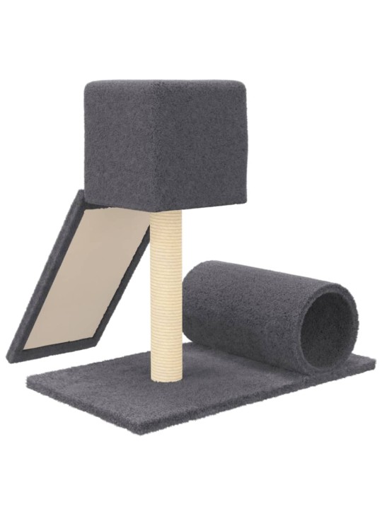 Škrabadlo pro kočky se sisalovým sloupkem tmavě šedé 59 cm
