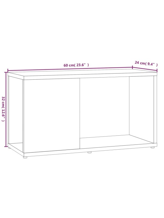 TV skříňka šedá sonoma 60 x 24 x 32 cm kompozitní dřevo