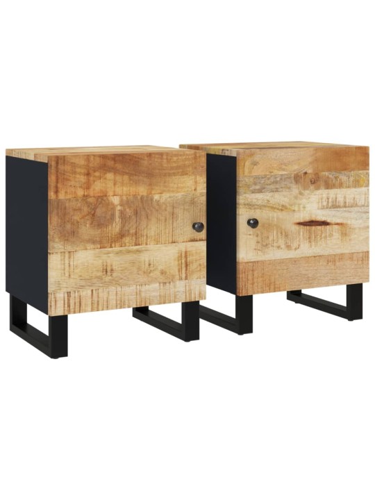 Noční stolky 2 ks 40 x 33 x 46 cm masivní mangovníkové dřevo