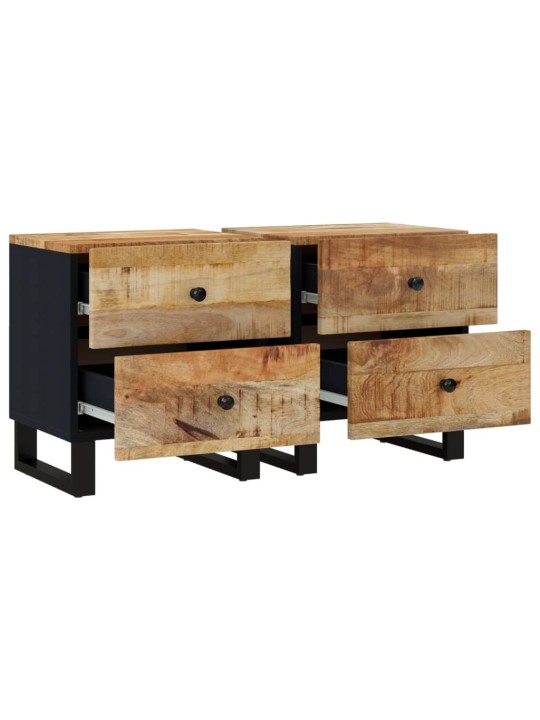 Noční stolky 2 ks 40 x 33 x 46 cm masivní mangovníkové dřevo