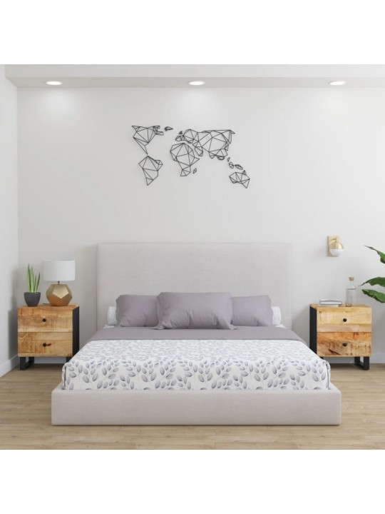 Noční stolky 2 ks 40 x 33 x 46 cm masivní mangovníkové dřevo