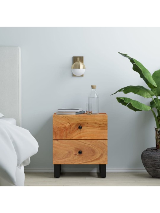Noční stolky 2 ks 40 x 33 x 46 cm masivní akáciové dřevo