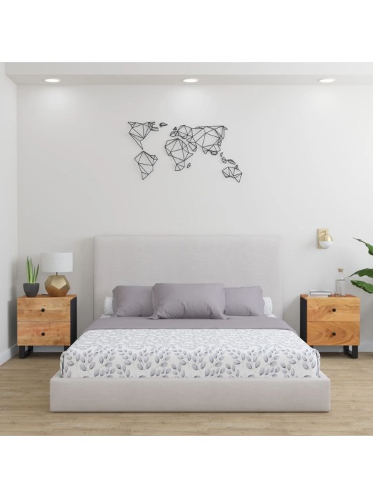 Noční stolky 2 ks 40 x 33 x 46 cm masivní akáciové dřevo
