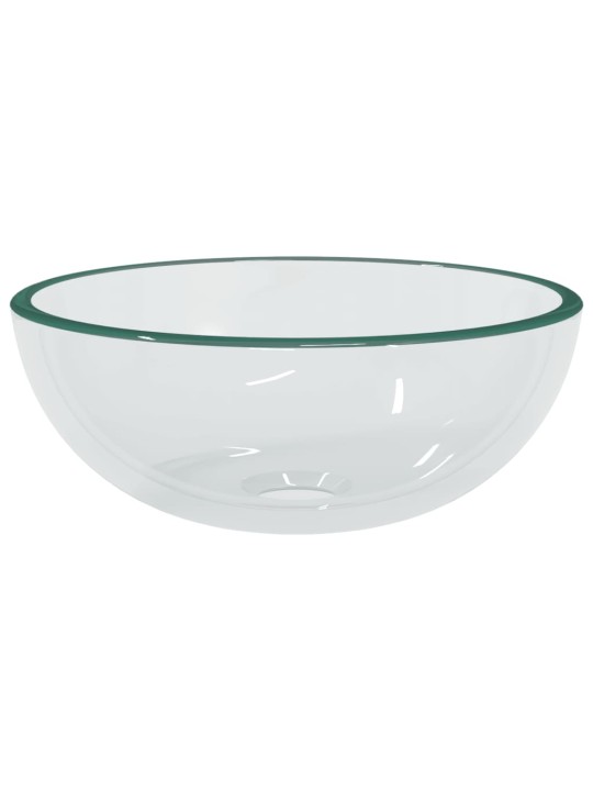 Umyvadlo tvrzené sklo 30 x 12 cm průhledné