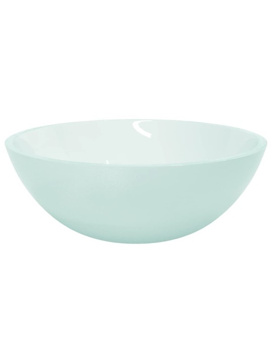 Umyvadlo sklo 50 x 37 x 14 cm mléčné