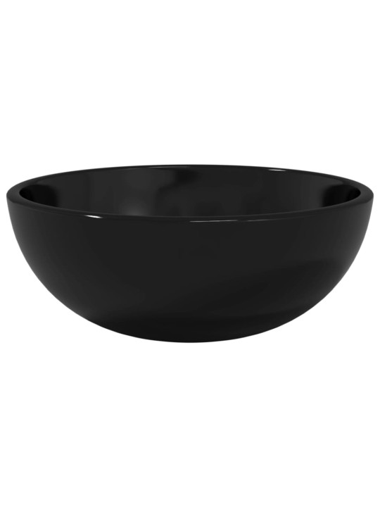 Umyvadlo tvrzené sklo 30 x 12 cm černé