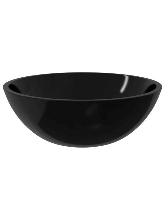 Umyvadlo sklo 50 x 37 x 14 cm černé