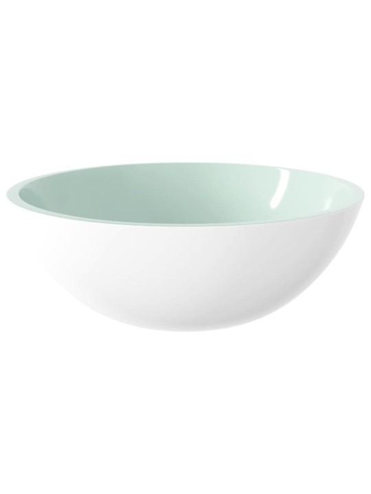 Umyvadlo sklo 50 x 37 x 14 cm bílé