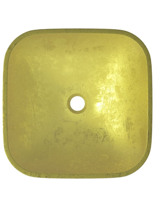Umyvadlo sklo 42 x 42 x 14 cm zlaté