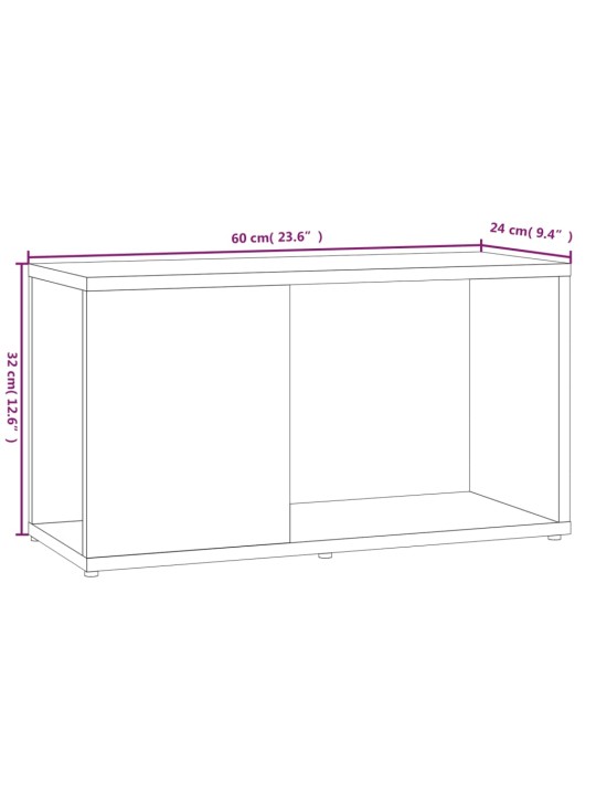 TV skříňka hnědý dub 60 x 24 x 32 cm kompozitní dřevo