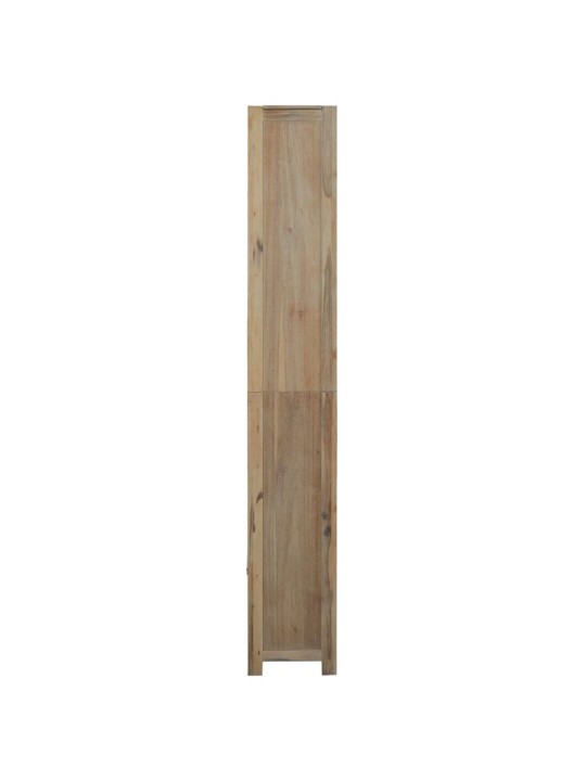 Knihovna se 7 policemi 80 x 30 x 200 cm masivní akáciové dřevo
