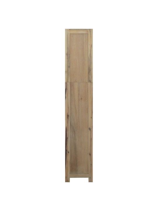 Knihovna se 6 policemi 80 x 30 x 170 cm masivní akáciové dřevo