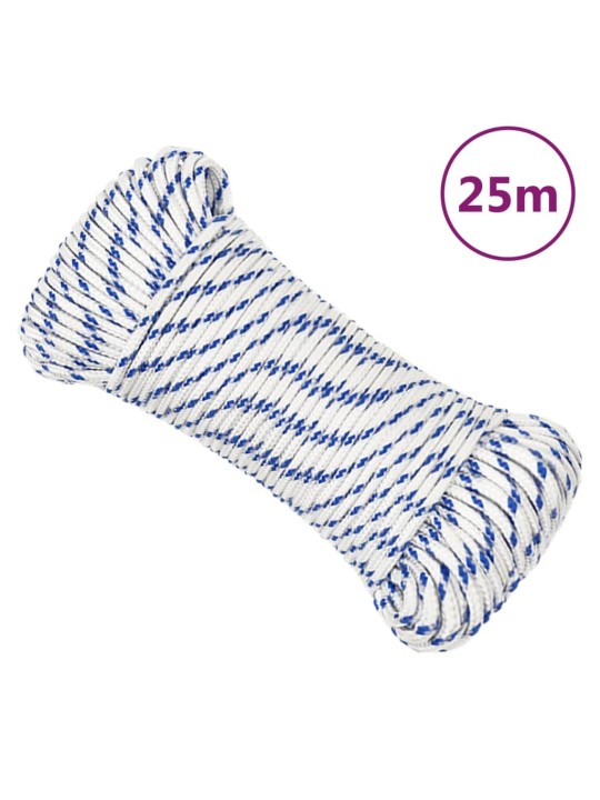 Lodní lano bílé 4 mm 25 m polypropylen