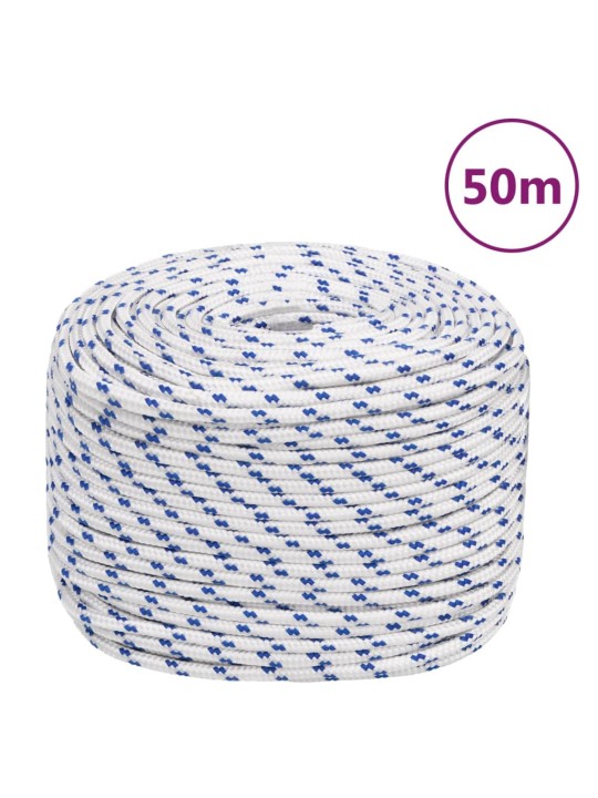 Lodní lano bílé 8 mm 50 m polypropylen