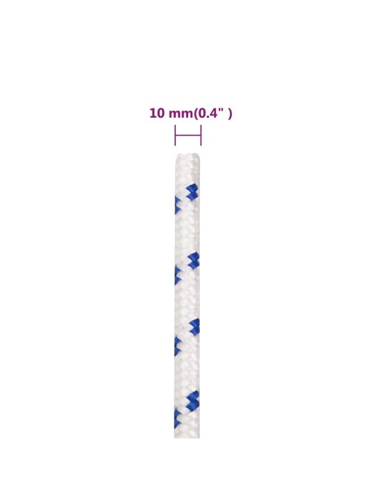 Lodní lano bílé 10 mm 100 m polypropylen