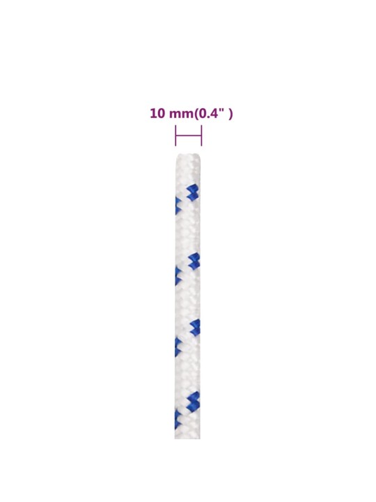 Lodní lano bílé 10 mm 500 m polypropylen
