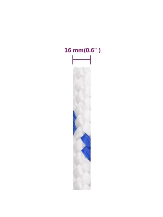 Lodní lano bílé 16 mm 25 m polypropylen