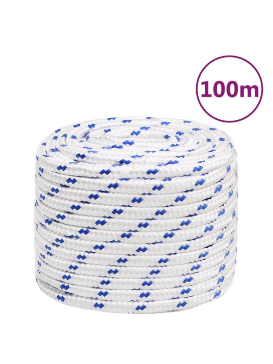 Lodní lano bílé 18 mm 100 m polypropylen