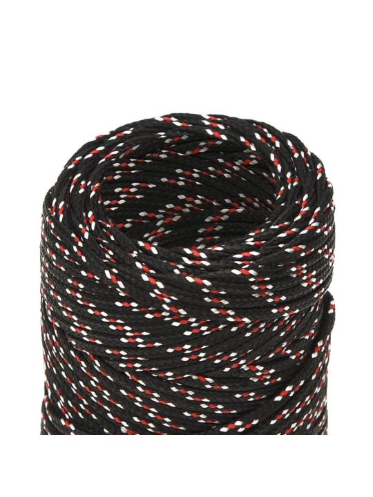 Lodní lano černé 2 mm 100 m polypropylen