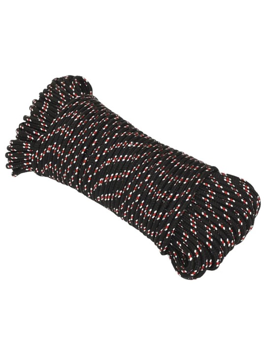 Lodní lano černé 3 mm 50 m polypropylen