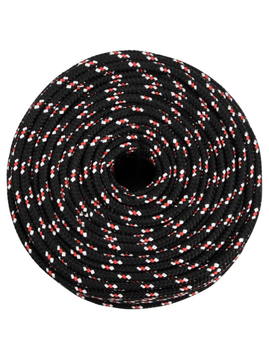 Lodní lano černé 6 mm 50 m polypropylen